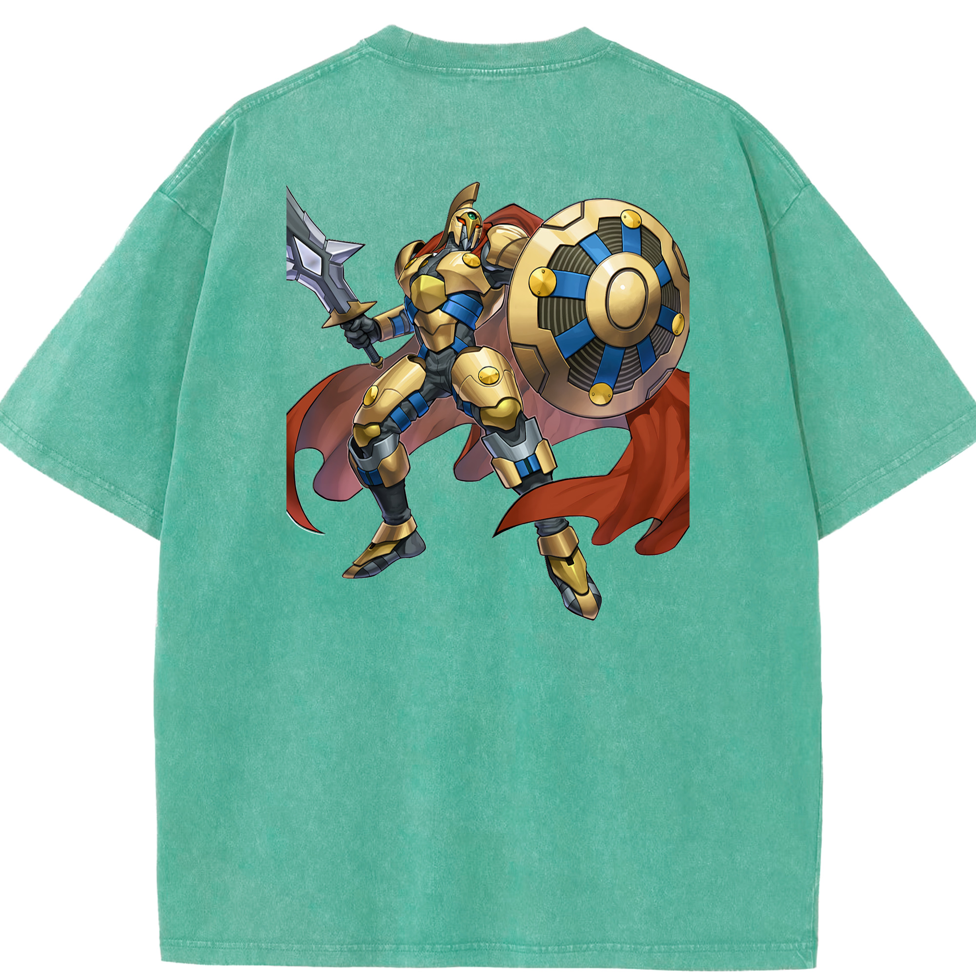 （画像用） 遊☆戯☆王 Yu-Gi-Oh! 綿100% ヴィンテージ風 半袖Tシャツ（背面プリント）